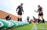 19 May 2008; Ireland's Malcolm O'Kelly and Isaac Boss during squad training. Ireland rugby squad training, University of Limerick, Limerick. Picture credit: Kieran Clancy / SPORTSFILE