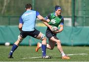 21 April 2015; Leinster's Luke Fitzgerald in action against Ben Marshall, left, during squad training. Rosemount, UCD, Dublin. Picture credit: Pat Murphy / SPORTSFILE