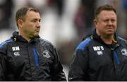 19 April 2015; Leinster skills and kicking coach Richie Murphy and head coach Matt O'Connor, right. European Rugby Champions Cup Semi-Final, RC Toulon v Leinster. Stade Vélodrome, Marseilles, France. Picture credit: Stephen McCarthy / SPORTSFILE