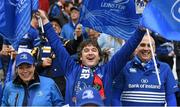 19 April 2015; Leinster supporters, from left, Elaine Cully, Barry McHugh and Gerry McHugh. European Rugby Champions Cup Semi-Final, RC Toulon v Leinster. Stade Vélodrome, Marseilles, France. Picture credit: Stephen McCarthy / SPORTSFILE