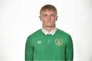 22 April 2015; JJ Lunney, Republic of Ireland. Republic of Ireland U17 Squad Portraits and Squad Photo ahead of UEFA U17 Finals, Johnstown House Hotel, Enfield, Co. Meath. Picture credit: Pat Murphy / SPORTSFILE