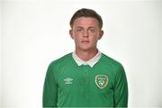 22 April 2015; Conor Levingston, Republic of Ireland. Republic of Ireland U17 Squad Portraits and Squad Photo ahead of UEFA U17 Finals, Johnstown House Hotel, Enfield, Co. Meath. Picture credit: Pat Murphy / SPORTSFILE