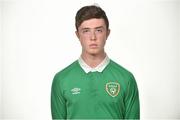 22 April 2015; Shane Hanney, Republic of Ireland. Republic of Ireland U17 Squad Portraits and Squad Photo ahead of UEFA U17 Finals, Johnstown House Hotel, Enfield, Co. Meath. Picture credit: Pat Murphy / SPORTSFILE