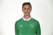 22 April 2015; Zachary Elbouzedi, Republic of Ireland. Republic of Ireland U17 Squad Portraits and Squad Photo ahead of UEFA U17 Finals, Johnstown House Hotel, Enfield, Co. Meath. Picture credit: Pat Murphy / SPORTSFILE