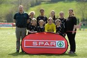 23 April 2015; The Kilmacrennan, N.S., Co. Donegal, team who took part in the SPAR FAI Primary School 5s Ulster Final. Sherlock Park, Cootehill Harps FC, Cootehill, Co. Cavan. Picture credit: Matt Browne / SPORTSFILE