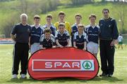 23 April 2015; The Scoil Mhaire NS, Glenties, Co. Donegal, team who took part in the SPAR FAI Primary School 5s Ulster Final. Sherlock Park, Cootehill Harps FC, Cootehill, Co. Cavan. Picture credit: Matt Browne / SPORTSFILE