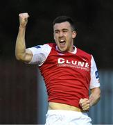 24 April 2015; Aaron Greene, St Patrick's Athletic, celebrates after scoring his side's first goal. SSE Airtricity League Premier Division, St Patrick's Athletic v Sligo Rovers. Richmond Park, Dublin.  Photo by Sportsfile