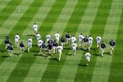 18 May 2008; A general view of Croke Park featuring the recently revamped pitch as members of the Kildare squad warm up. GAA Football Leinster Senior Championship 1st Round, Kildare v Wicklow, Croke Park, Dublin. Picture credit: Ray McManus / SPORTSFILE