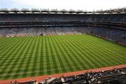 18 May 2008; A general view of Croke Park featuring the Cusack Stand and showing the recently revamped pitch. GAA Football Leinster Senior Championship 1st Round, Kildare v Wicklow, Croke Park, Dublin. Picture credit: Ray McManus / SPORTSFILE