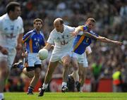 18 May 2008; Killian Brennan, Kildare, is tackled by Wicklow's Leighton Glynn. GAA Football Leinster Senior Championship 1st Round, Kildare v Wicklow, Croke Park, Dublin. Picture credit: Ray McManus / SPORTSFILE