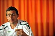 21 May 2008 ; Stephen Kelly, Republic of Ireland, speaks to the media. Tivoli Hotel, Lagos, Portugal. Picture credit: David Maher / SPORTSFILE.