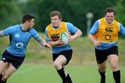 21 May 2008; Brian O'Driscoll in action against Rob Kearney, left, and Mike Ross, right, during Ireland rugby squad training. University of Limerick. Picture credit: Matt Browne / SPORTSFILE