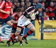 30 April 2008; Matt McCullough, Ulster  in action against Tony Buckley,  Munster. Magners League - Ulster v Munster, Ravenhill Park, Belfast, Co. Anrim. Picture credit: Oliver McVeigh / SPORTSFILE
