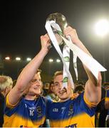 9 April 2015; Jason Lonergan, left, and Kevin Fahey, Tipperary, following their victory. EirGrid Munster U21 Football Championship Final, Tipperary v Cork. Semple Stadium, Thurles, Co. Tipperary. Picture credit: Stephen McCarthy / SPORTSFILE