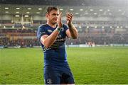 24 April 2015; Jamie Heaslip, Leinster, following his side's defeat. Guinness PRO12, Round 20, Ulster v Leinster. Kingspan Stadium, Ravenhill Park, Belfast. Picture credit: Ramsey Cardy / SPORTSFILE