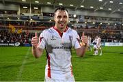 24 April 2015; Ulster's Tommy Bowe following his side's victory. Guinness PRO12, Round 20, Ulster v Leinster. Kingspan Stadium, Ravenhill Park, Belfast. Picture credit: Ramsey Cardy / SPORTSFILE