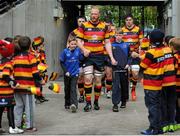 25 April 2015; Lansdowne RFC are welcomed onto the pitch by a guard of honour as they face Young Munster. Ulster Bank League, Division 1A, Semi-Final, Lansdowne v Young Munster. Aviva Stadium, Lansdowne Road, Dublin.  Picture credit: Sam Barnes / SPORTSFILE