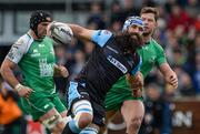 25 April 2015; Josh Strauss, Glasgow Warriors, is tackled by Danie Poolman, Connacht. Guinness PRO12, Round 20, Connacht v Glasgow Warriors. Sportsground, Galway. Picture credit: Oliver McVeigh / SPORTSFILE