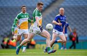 25 April 2015; Nigel Dunne, Offaly, shoots to score his side's first goal. Allianz Football League, Division 4, Final, Longford v Offaly. Croke Park, Dublin. Photo by Sportsfile