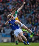 25 April 2015; Brian Kavanagh, Longford, in action against Johnny Moloney, Offaly. Allianz Football League, Division 4, Final, Longford v Offaly. Croke Park, Dublin. Photo by Sportsfile