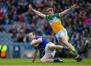 25 April 2015; Brian Kavanagh, Longford, in action against Johnny Moloney, Offaly. Allianz Football League, Division 4, Final, Longford v Offaly. Croke Park, Dublin. Photo by Sportsfile