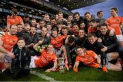 25 April 2015; The Armagh team celebrate with the cup after the game. Allianz Football League, Division 3, Final, Armagh v Fermanagh. Croke Park, Dublin. Photo by Sportsfile