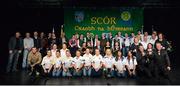 25 April 2015; All the winners from the All-Ireland ScÃ³r Sinsir Championship Finals 2015 on stage after the presentation. Citywest Hotel, Saggart, Co. Dublin. Picture credit: Piaras O Midheach / SPORTSFILE