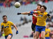 26 April 2015; Neil Collins, Roscommon, in action against Donal O'Hare, Down. Allianz Football League, Division 2, Final, Down v Roscommon. Croke Park, Dublin. Picture credit: Cody Glenn / SPORTSFILE