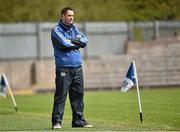 26 April 2015; Cavan manager Conor Barry during the game. TESCO HomeGrown Ladies National Football League, Division 2, Semi-Final, Armagh v Cavan. St Tiarnach's Park, Clones, Co. Monaghan. Picture credit: Pat Murphy / SPORTSFILE