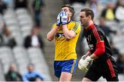 26 April 2015; Cathal Cregg, Roscommon, reacts after a missed goal chance. Allianz Football League, Division 2, Final, Down v Roscommon. Croke Park, Dublin. Picture credit: Ramsey Cardy / SPORTSFILE
