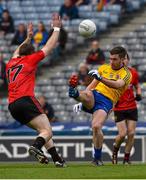 26 April 2015; Cathal Cregg, Roscommon, in action against Aidan Carr, Down. Allianz Football League, Division 2, Final, Down v Roscommon. Croke Park, Dublin. Picture credit: Ray McManus / SPORTSFILE