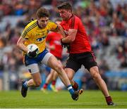 26 April 2015; Conor Daly, Roscommon, in action against Peter Turley, Down. Allianz Football League, Division 2, Final, Down v Roscommon. Croke Park, Dublin. Picture credit: Ray McManus / SPORTSFILE