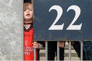 26 April 2015; Down supporter Ciara McVeigh, aged 2, of Brynsford, Co. Down. Allianz Football League, Division 2, Final, Down v Roscommon. Croke Park, Dublin. Picture credit: Cody Glenn / SPORTSFILE