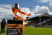 26 April 2015; General view of the Continental Tyres Women's National League Cup before the start of the game. Continental Tyres Women's National League Cup Final, Peamount United v Raheny United. Tolka Park, Dublin. Picture credit: David Maher / SPORTSFILE