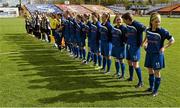 26 April 2015; The teams line up before the start of the game. Continental Tyres Women's National League Cup Final, Peamount United v Raheny United. Tolka Park, Dublin. Picture credit: David Maher / SPORTSFILE