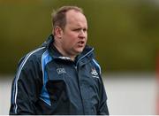 26 April 2015; Dublin manager Gregory McGonigle. TESCO HomeGrown Ladies National Football League, Division 1, Semi-Final, Dublin v Galway. St Loman's, Mullingar, Co. Westmeath Photo by Sportsfile