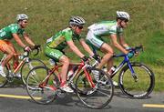 19 May 2008; Paidi O'Brien, An Post sponsored Sean Kelly team, rides alongside David McCann, Irish National team, right, and Patrick Kos, Netherlands National team, during the race. FBD Insurance Ras 2008 - Stage 2, Ballinamore - Claremorris. Picture credit: Stephen McCarthy / SPORTSFILE