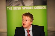 22 May 2008; The Irish Sports Council and the Economic and Social Research Institute launched their new research publication &quot;Sporting Lives: An Analysis of a Lifetime of Irish Sport&quot;. The research report highlights how participation in sport and exercise in Ireland has changed over the decades. Pictured at the press conference was Dr. Pete Lunn, ESRI. Westbury Hotel, Grafton Street, Dublin. Picture credit: Matt Browne / SPORTSFILE