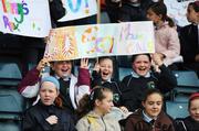 22 May 2008; Pupils from Scoil Mhuire, Lucan, during the game against St. Brigid's, Castleknock. Allianz Cumann na mBunscoil - Corn Uí Phuirséil - Scoil Mhuire, Lucan v St. Brigid's, Castleknock. Parnell Park, Dublin. Picture credit: Matt Browne / SPORTSFILE