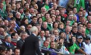 24 May 2008; Spectators watch Republic of Ireland manager Giovanni Trapattoni during the game. Friendly international, Republic of Ireland v Serbia. Croke Park, Dublin. Picture credit: David Maher / SPORTSFILE