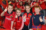 24 May 2008; Young Munster fans before the game. Heineken Cup Final, Munster v Toulouse, Millennium Stadium, Cardiff, Wales. Picture credit: Oliver McVeigh / SPORTSFILE