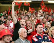 24 May 2008; Munster fans inside the stadium. Heineken Cup Final, Munster v Toulouse, Millennium Stadium, Cardiff, Wales. Picture credit: Oliver McVeigh / SPORTSFILE