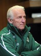 25 May 2008; Republic of Ireland manager Giovanni Trapattoni during a press conference after squad training. Gannon Park, Malahide, Dublin. Picture credit: Damien Eagers / SPORTSFILE