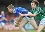 25 May 2008; Brian Jones, Tipperary, in action against Stephen Lavin, Limerick. GAA Football Munster Senior Championship Quarter-Final, Limerick v Tipperary, Fitzgerald Park, Fermoy, Co. Cork. Picture credit: Brian Lawless / SPORTSFILE