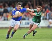 25 May 2008; Barry Grogan, Tipperary, in action against Diarmuid Carroll, Limerick. GAA Football Munster Senior Championship Quarter-Final, Limerick v Tipperary, Fitzgerald Park, Fermoy, Co. Cork. Picture credit: Brian Lawless / SPORTSFILE