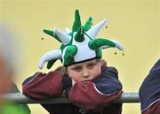 25 May 2008; Limerick fan Amy Moriarty, age 9, from Anglesboro, Co. Limerick, watches on during the match. GAA Football Munster Senior Championship Quarter-Final, Limerick v Tipperary, Fitzgerald Park, Fermoy, Co. Cork. Picture credit: Brian Lawless / SPORTSFILE