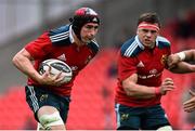 25 April 2015; Tommy O'Donnell, left, and CJ Stander, Munster. Guinness PRO12, Round 20, Munster v Benetton Treviso. Irish Independent Park, Cork. Picture credit: Ramsey Cardy / SPORTSFILE