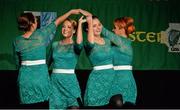 25 April 2015; The Mullingar Shamrocks, Westmeath, team of Geraldine Cornally, Kim Darby, Katie Murphy, Mary Jo Geraghty, Sara Murphy, Síle Marie Martin, Úna Fagan and Maura Buckley compete in the Rice Foirne competition. All-Ireland Scór Sinsir Championship Finals 2015. Citywest Hotel, Saggart, Co. Dublin. Picture credit: Piaras O Midheach / SPORTSFILE