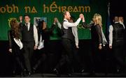25 April 2015; The CLG Naomh Éanna, An Ómaigh, Tyrone, team of David Tierney, Paul Breen, Faelan Duffy, Damien Friel, Michelle Mullin, Leanne McCullagh, Lauren Murphy and Courtney McAskie competing in the Rice Foirne competition. All-Ireland Scór Sinsir Championship Finals 2015. Citywest Hotel, Saggart, Co. Dublin. Picture credit: Piaras O Midheach / SPORTSFILE
