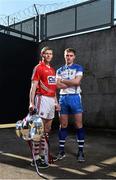 27 April 2015; In attendance at a photocall ahead of the Allianz Hurling League Division 1 Final this weekend are Cork's Lorcan McLoughlin, left, and Waterford's Pauric Mahony. Croke Park, Dublin. Picture credit: Ramsey Cardy / SPORTSFILE